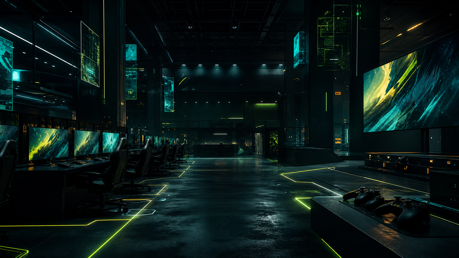 Salle gaming cinematique representant l identite titaanplay.com